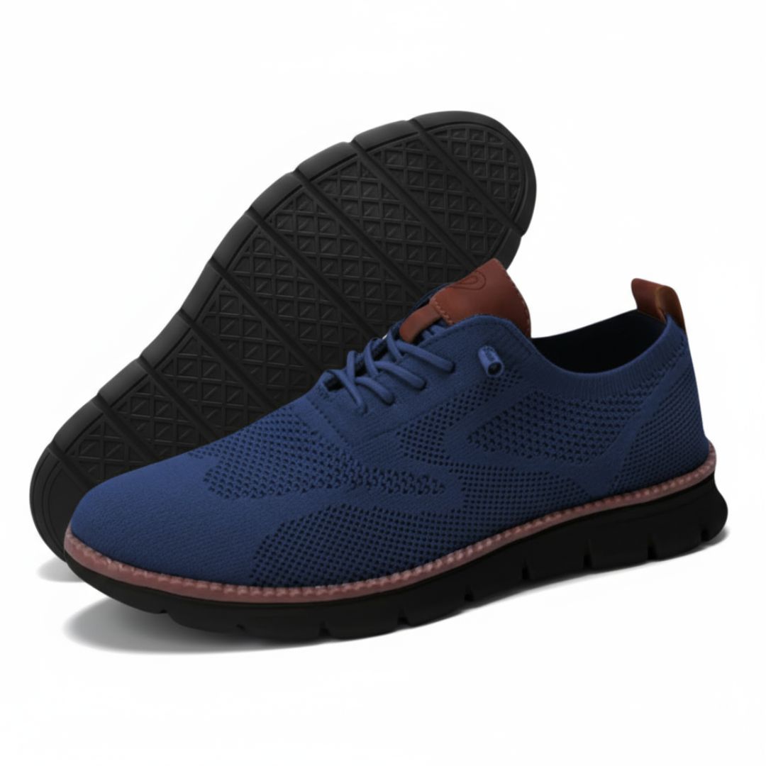 Ultra Comfy - Healthy and Supportive Walking Shoes Navy (Black Sole Edition)